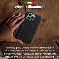 Luxury Italian Alcantara Leather Case for iPhone 16 Pro &amp; 16 Pro Max - Premium Protection, Elegant Design