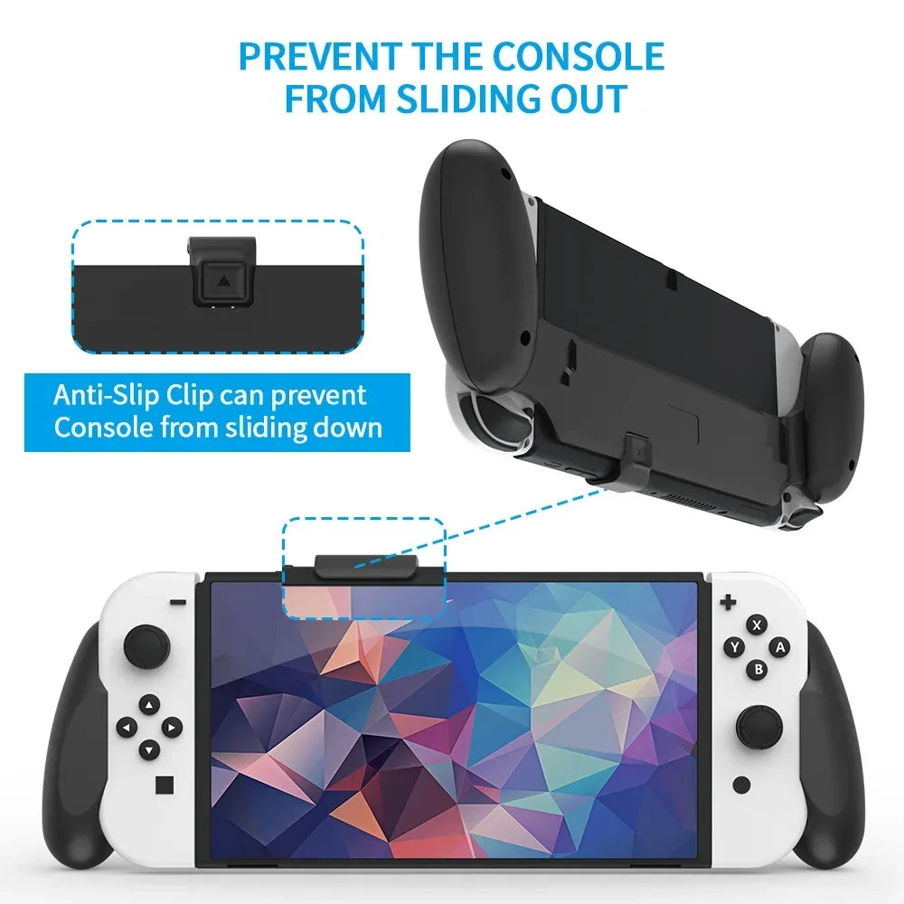 Ergonomic Dockable Hand Grip Case for Nintendo Switch OLED