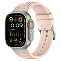 Silicone and Metal Hybrid Strap for Apple Watch Ultra