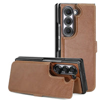 Retro Leather Detachable Wallet Case for Samsung Galaxy Z Fold 6