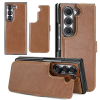 Retro Leather Detachable Wallet Case for Samsung Galaxy Z Fold 5