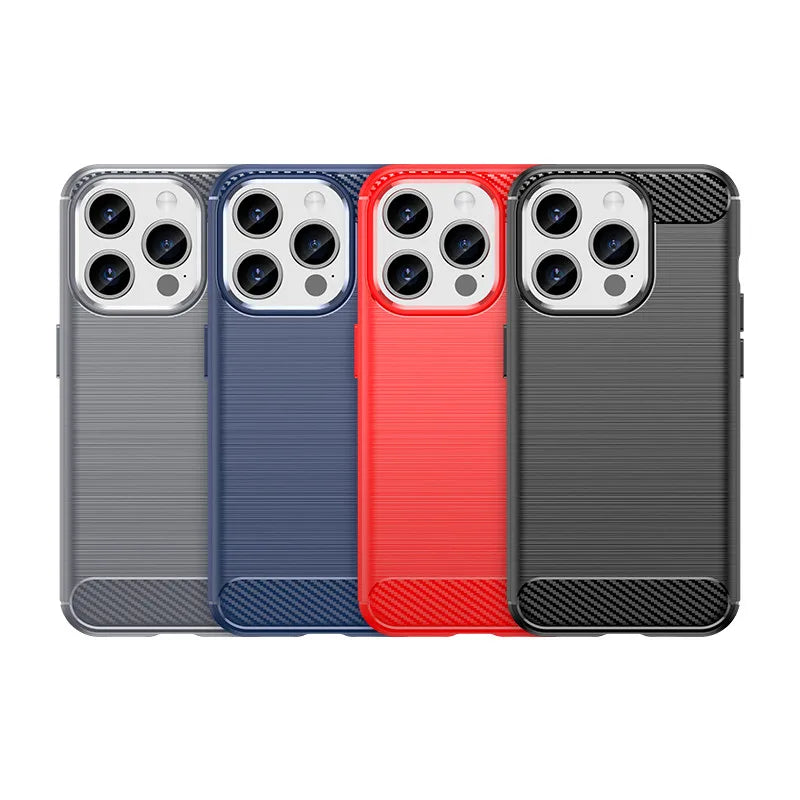 Soft Silicone Bumper Phone Case for iPhone 15 Series