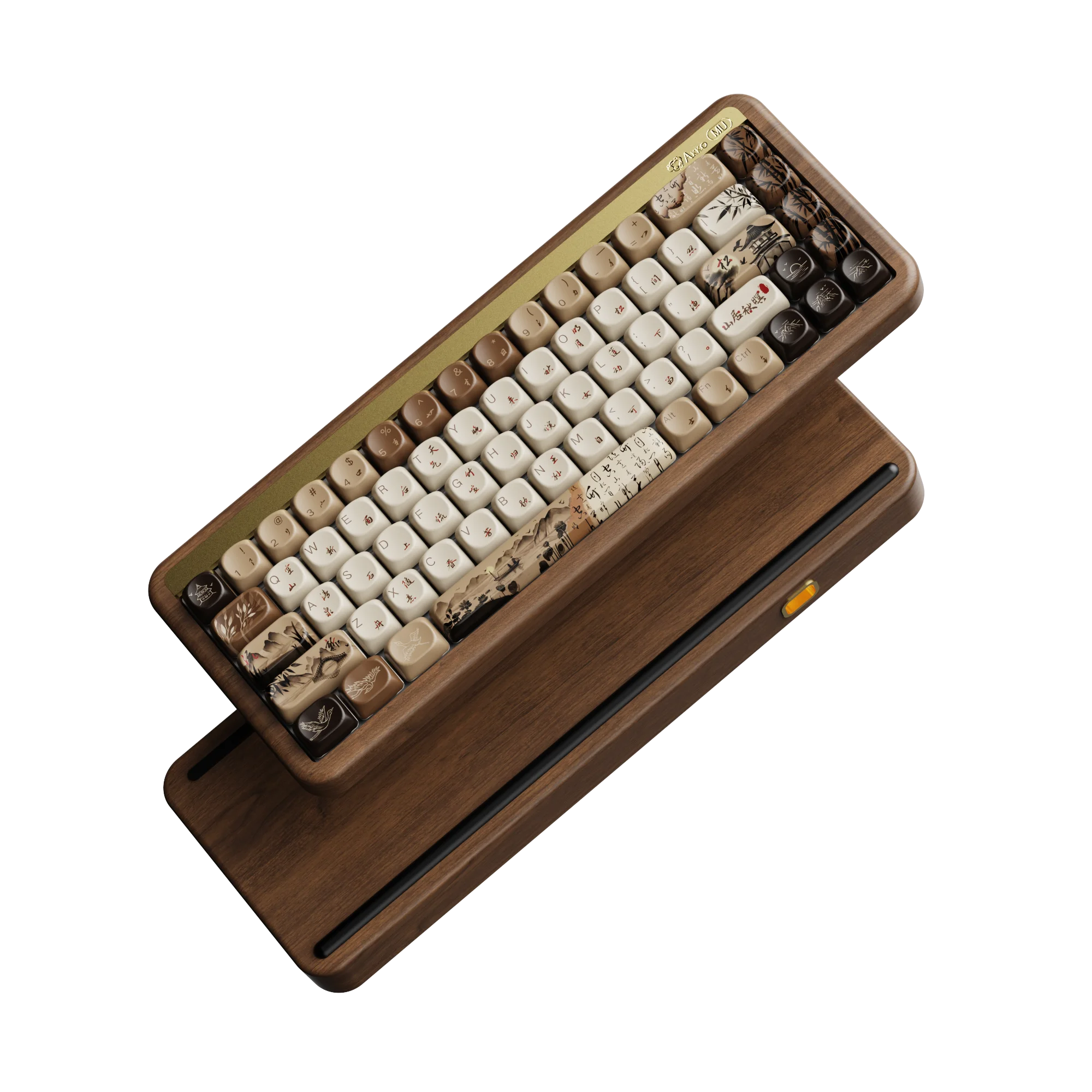 Akko MU01 Mountain Seclusion Wooden 68-Key RGB Mechanical Keyboard