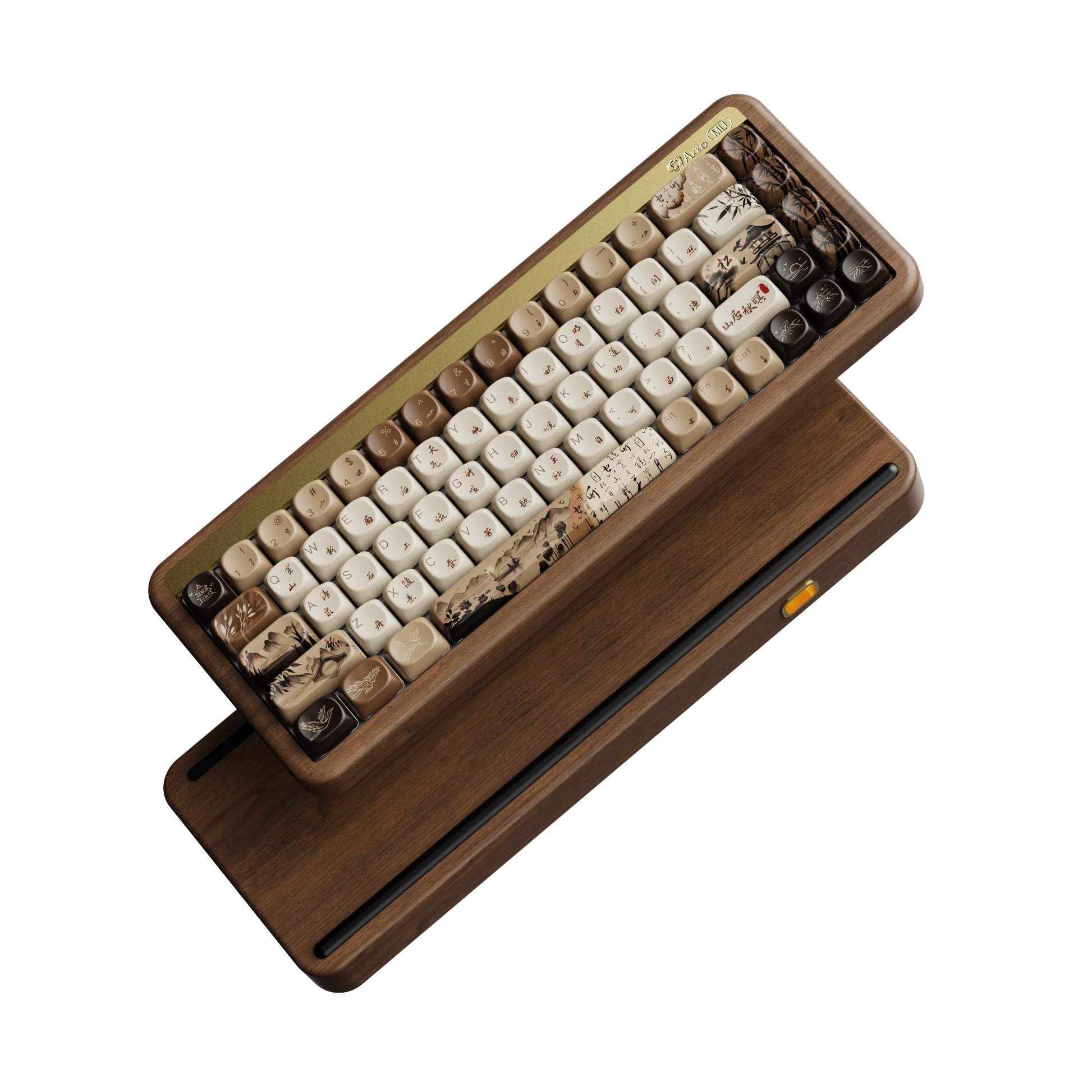 Akko MU01 Mountain Seclusion Wooden 68-Key RGB Mechanical Keyboard