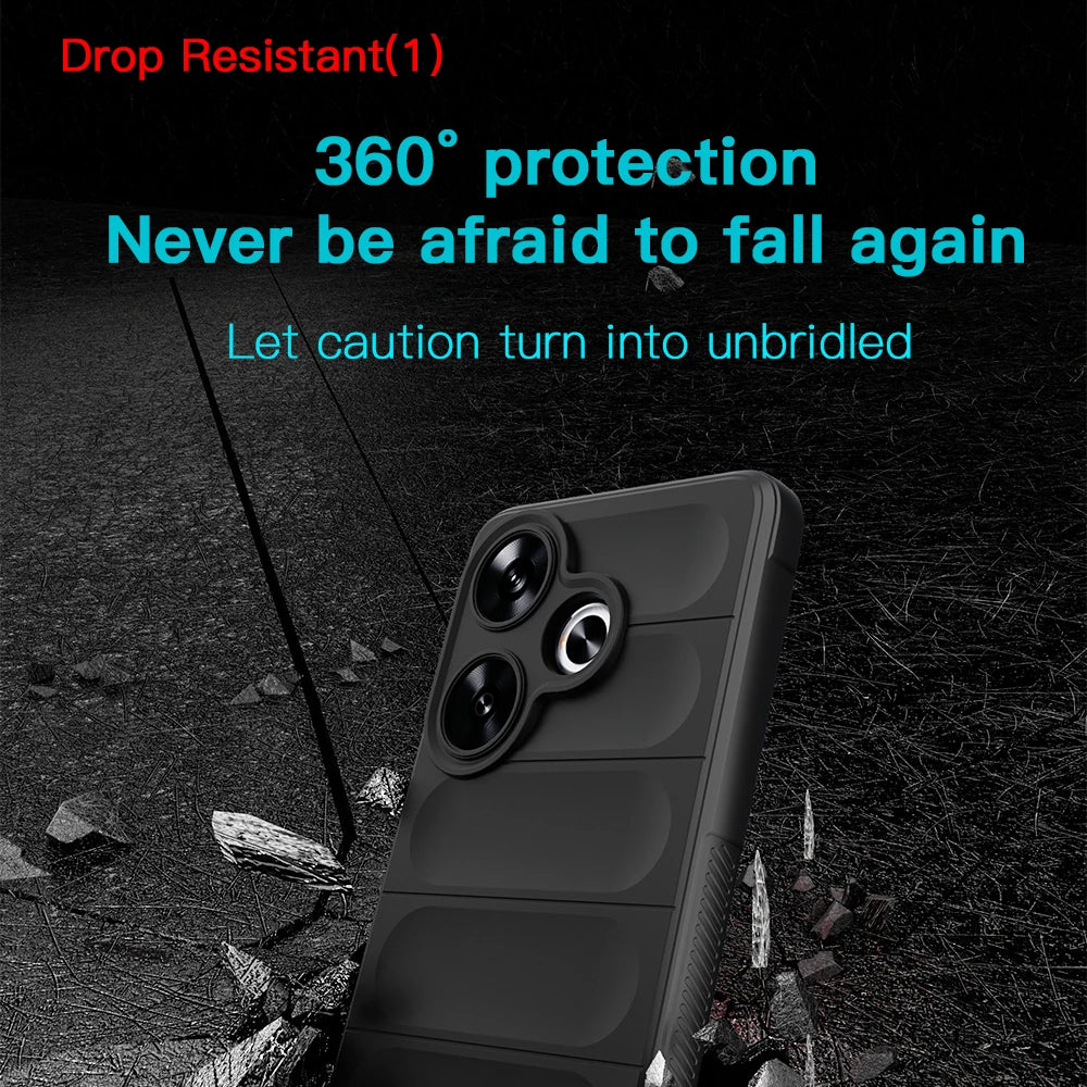 Shockproof Anti-skid Soft Silicone Case for Xiaomi POCO F6 Series