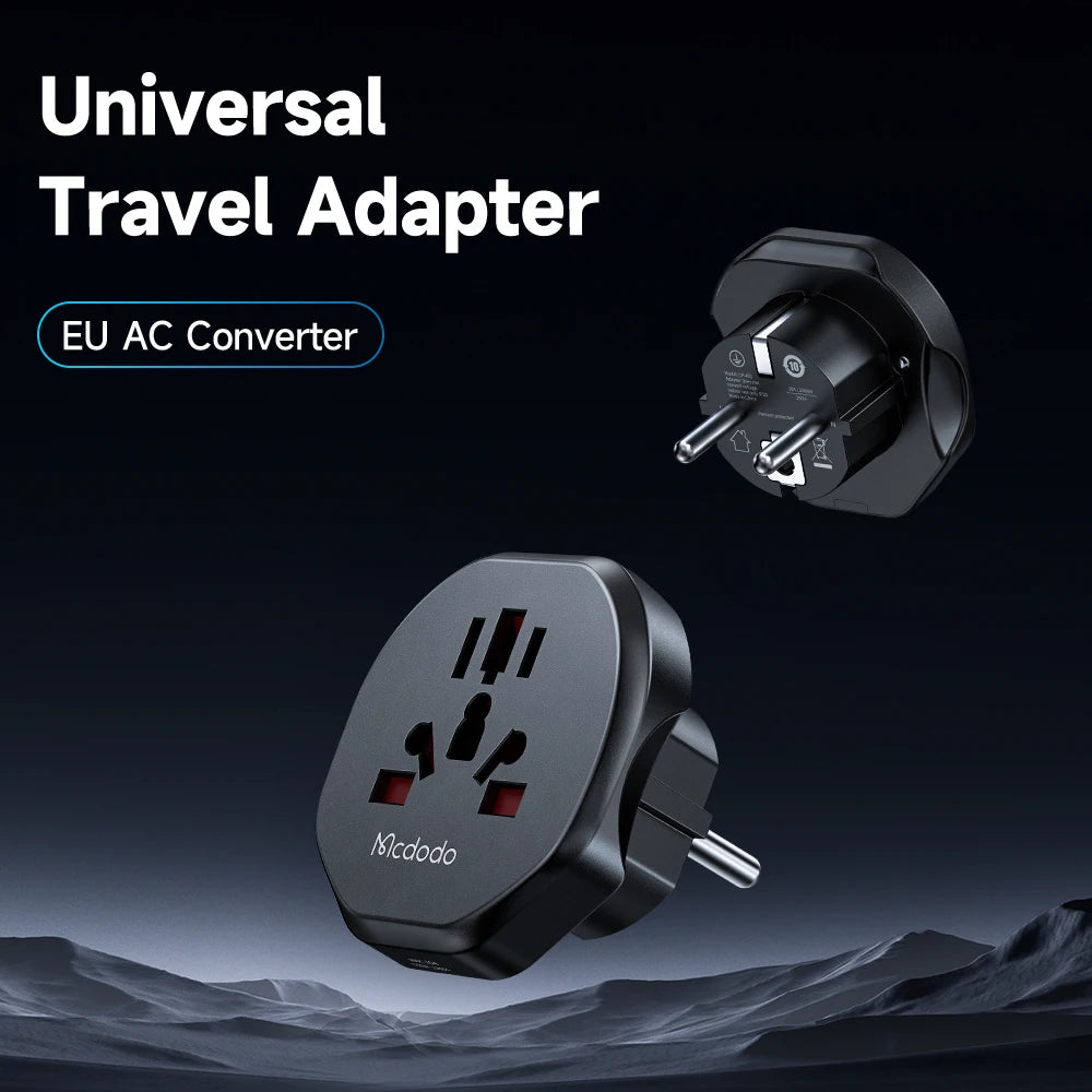 Mcdodo Universal High-Quality AU US UK to EU AC Wall Socket Converter