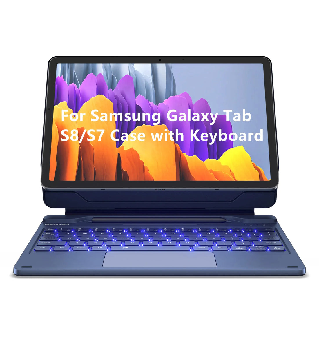 Keyboard Case with Magnetic Floating Cantilever Stand and Multi-Touch Trackpad for Samsung Galaxy Tab S8