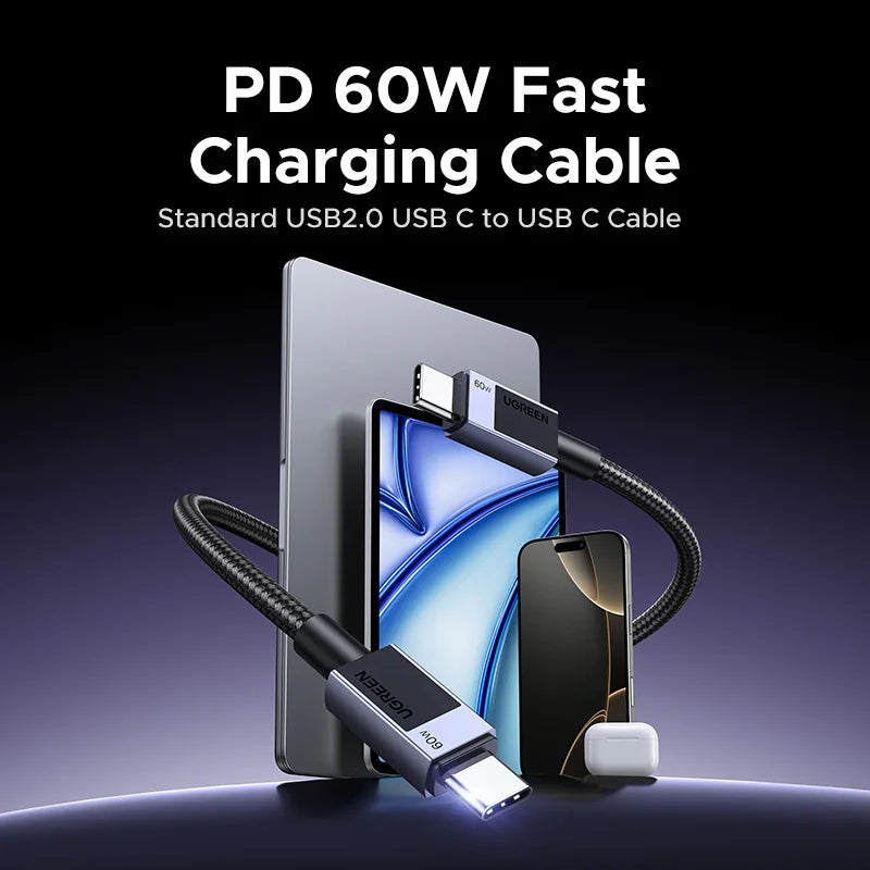 UGREEN PD60W USB C Fast Charging Cable