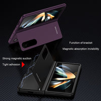 Comprehensive Magnetic Stand Bracket Case for Samsung Galaxy Z Fold 4 5G