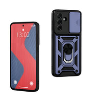 Samsung Galaxy A36 Shockproof Armor Case with Slide Camera Protection & Ring Stand