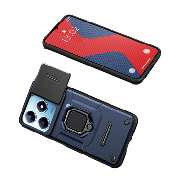 Slide Push Pull Camera Protection Ring Stand Case for Realme C63