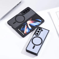 Matte Translucent Slim Soft TPU Magnetic Shockproof Phone Case for Samsung Galaxy Z Fold 5