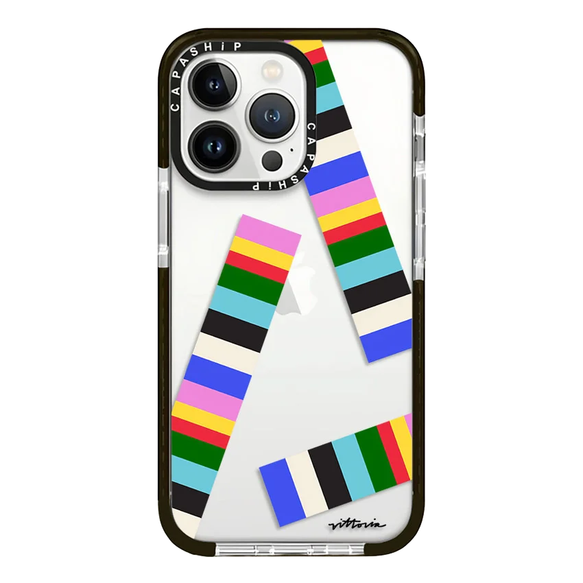 Oil Painting Graffiti Colorful Stripes Soft TPU Shockproof Case for iPhone 15 Series