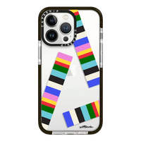 Oil Painting Graffiti Colorful Stripes Soft TPU Shockproof Case for iPhone 15 Series