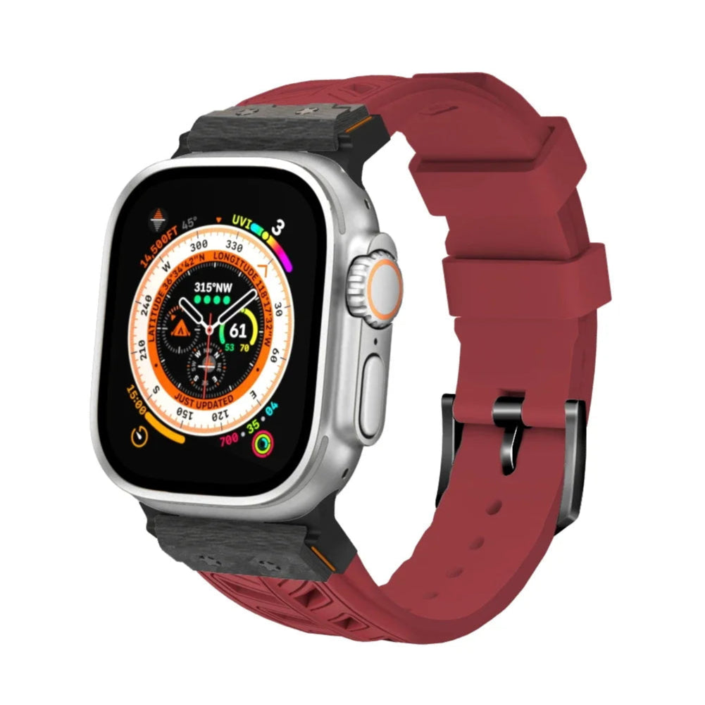 Carbon Fiber Fluororubber Strap for Apple Watch