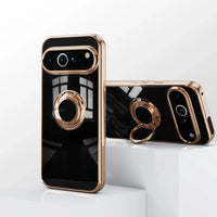 Shockproof Plating Ring Holder Case for Google Pixel 9 Series