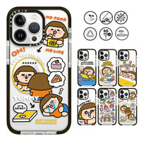 Foodie Fat Girl Sticker Soft TPU Shockproof Case for iPhone 15 Series