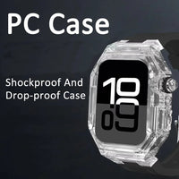 Protective Transparent PC Case with Silicone Band for Apple Watch Series 10