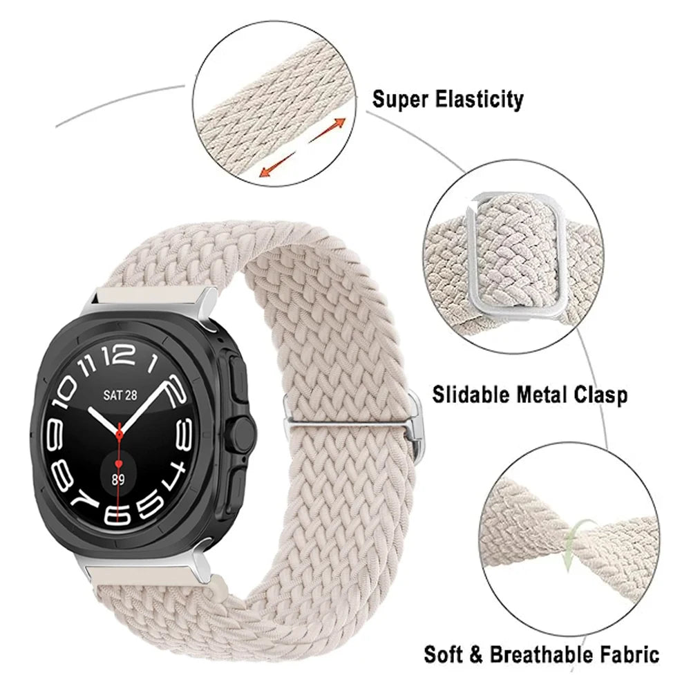 Braided Solo Loop Band for Samsung Galaxy Watch Ultra