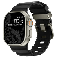 Premium Sport Silicone Strap with Metal Buckle for Apple Watch