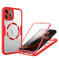 360 Full Cover Screen Protector MagSafe-Compatible Case for iPhone 15 Series