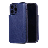 Luxury Leather Flip Wallet Case for iPhone 15 Series