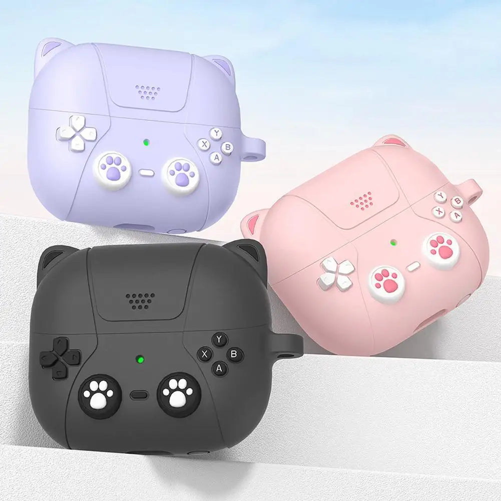 Cute Cat Claw Liquid Silicone Case for Samsung Galaxy Buds 3 / 3 Pro - Adorable & Durable