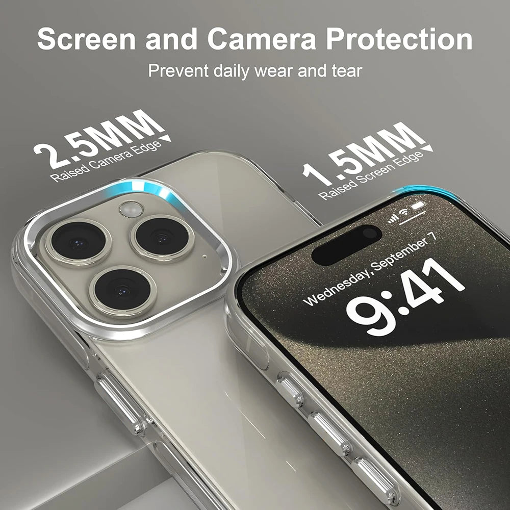 Luxury Plating Camera Protection Silicone Case for iPhone 16 Series