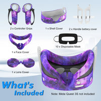 Meta Quest 3 VR Silicone Protective Cover Set