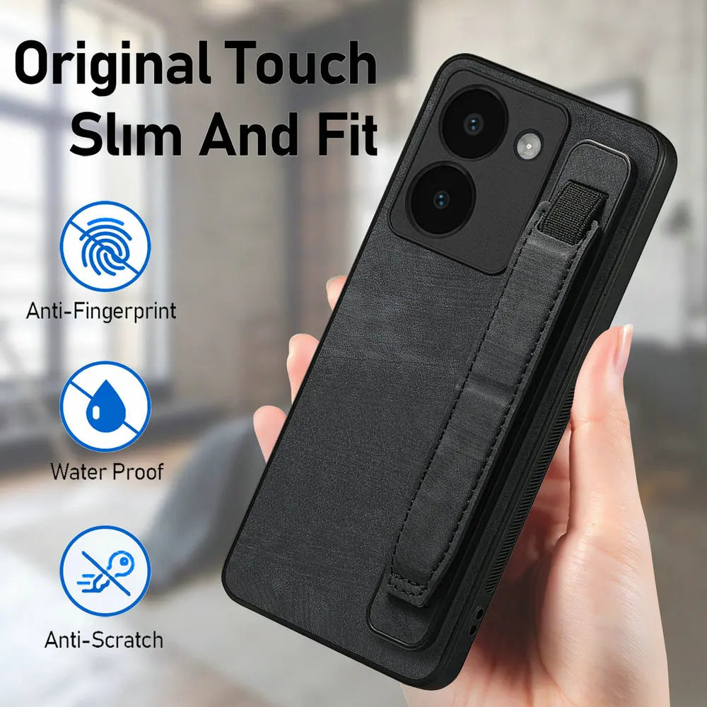 360° Lens Protect Wrist Strap Leather Case for Xiaomi 14 Series