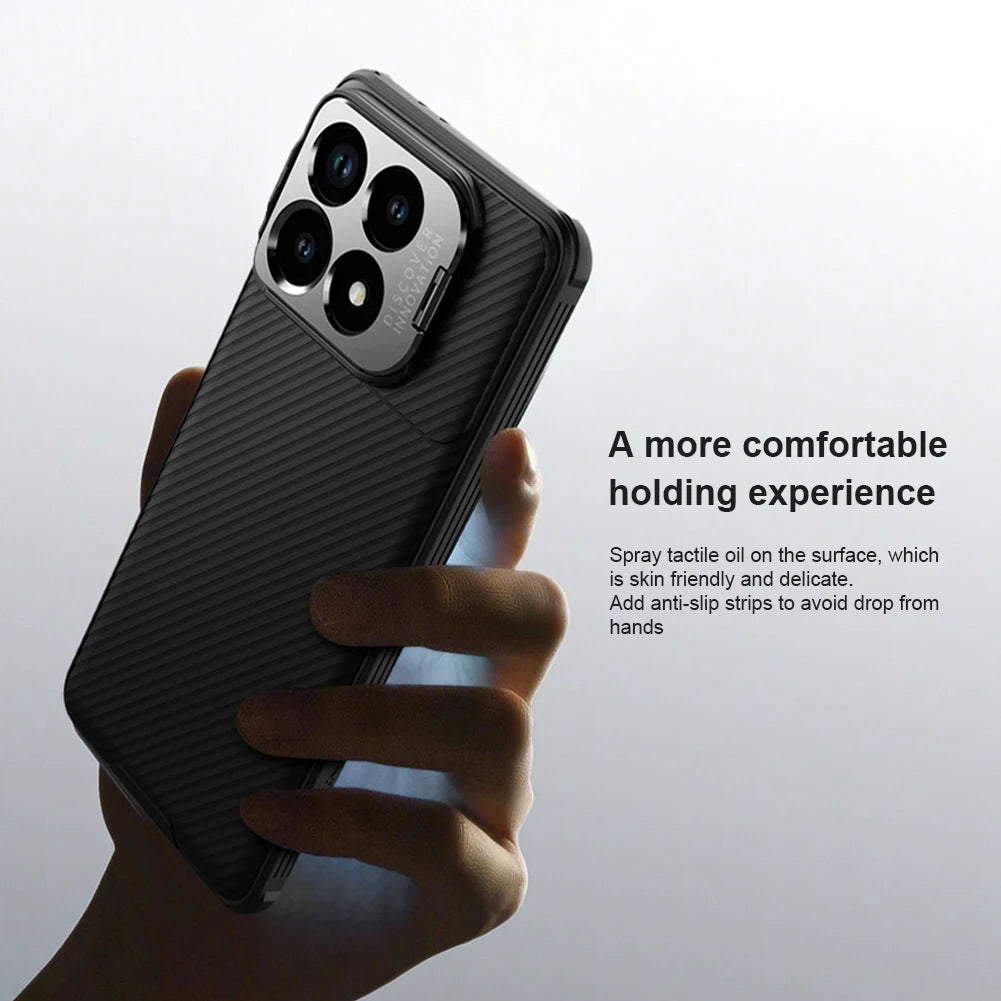 Magnetic Camera Prop Case with Precision Holes and Full Coverage Holder for Xiaomi Poco F6 Pro