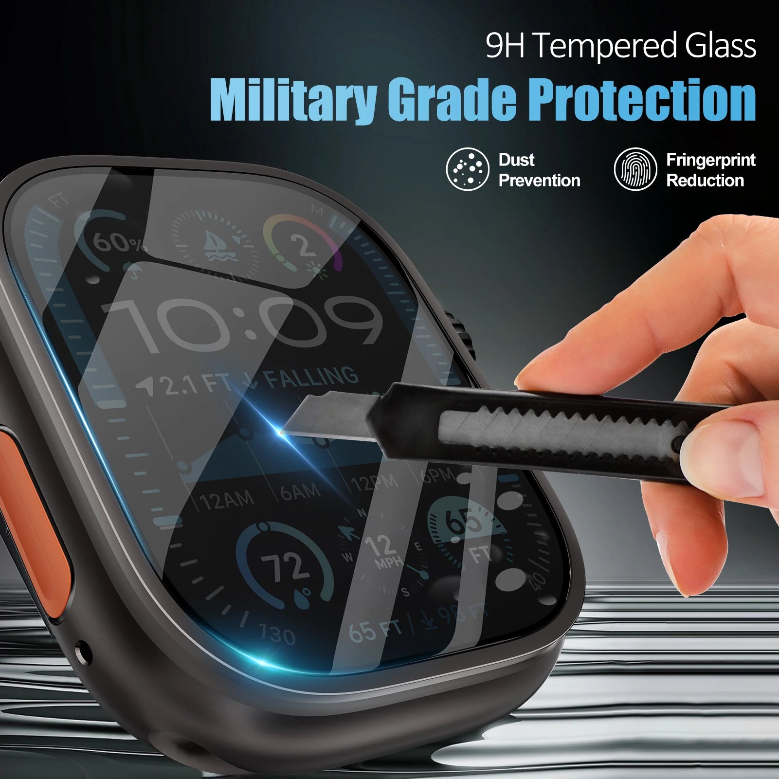 Tempered Glass Screen Protector for Apple Watch Ultra