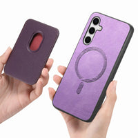 Detachable Wireless Charging Magnetic Wallet Leather Case for Samsung Galaxy S23 Series