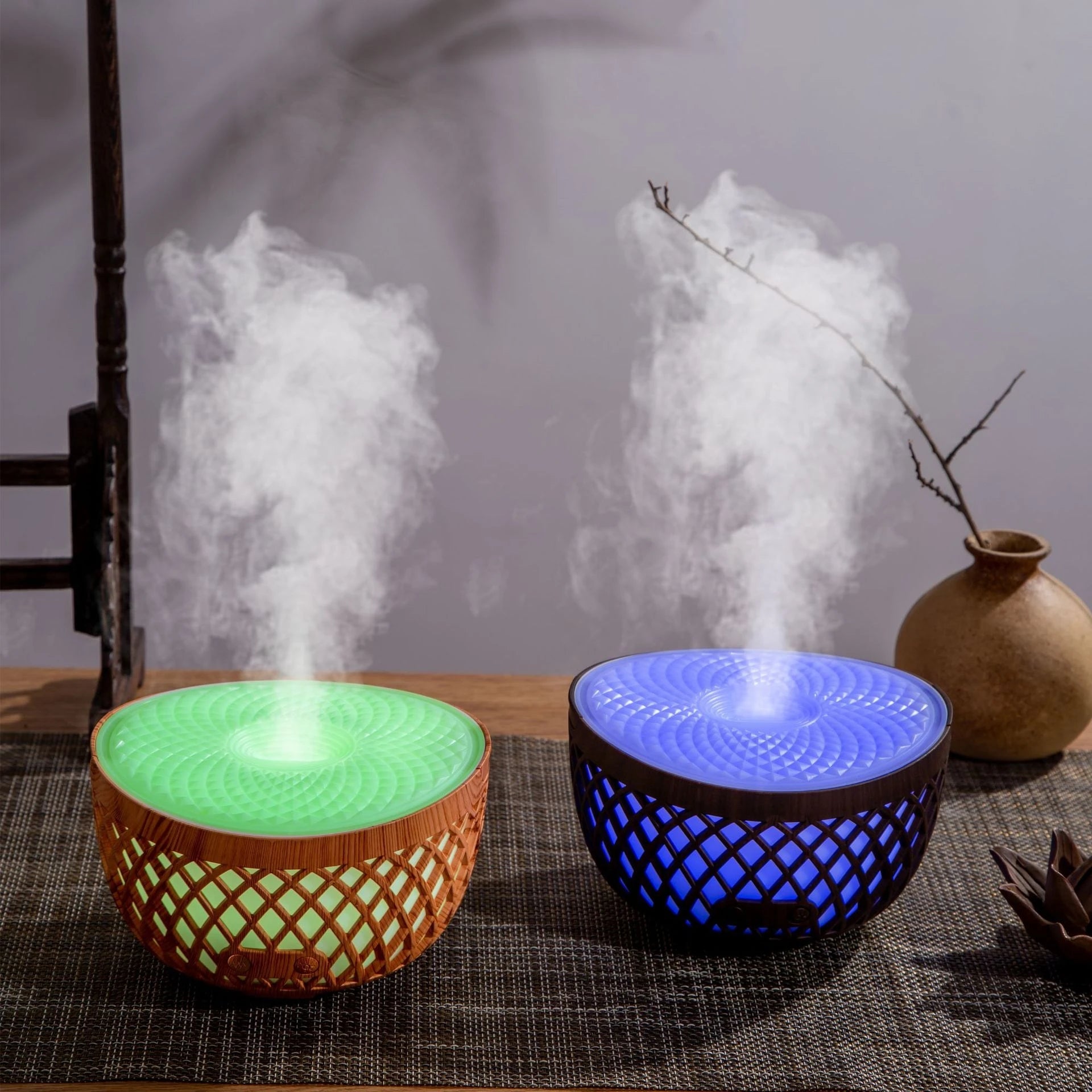 Ultrasonic Wood Grain Aroma Diffuser