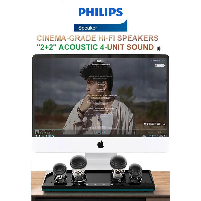 Philips SPA725 HiFi Stereo Speakers - Premium Sound Quality