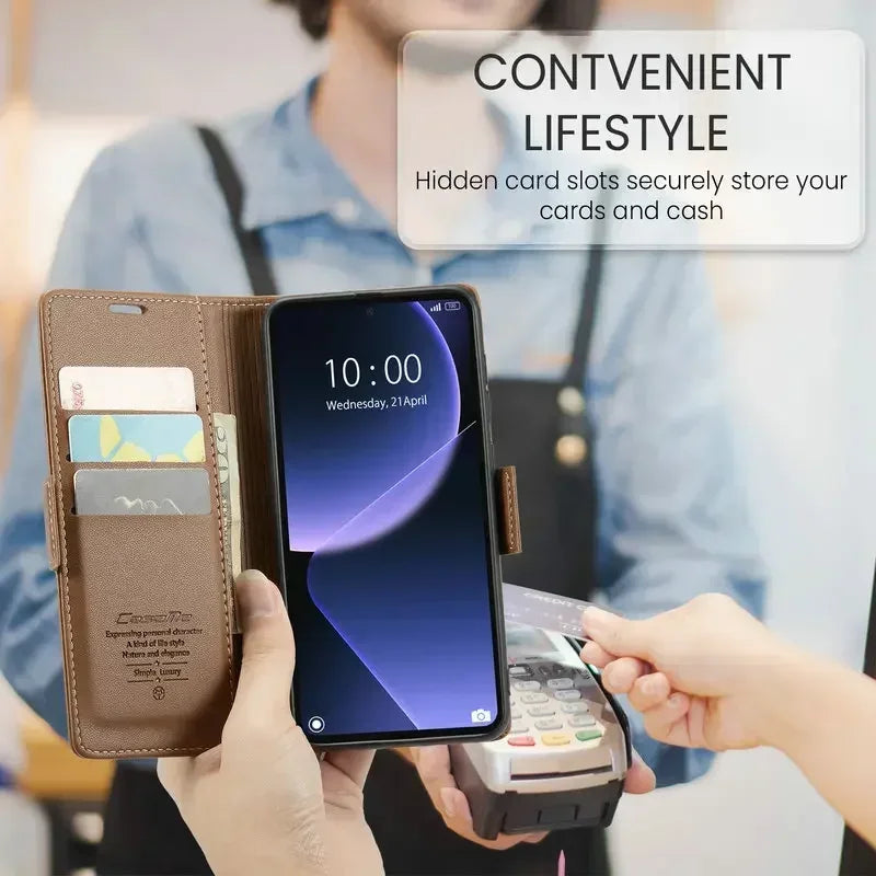 Luxury Leather 360° Protect Phone Book Case for Xiaomi 13 Series