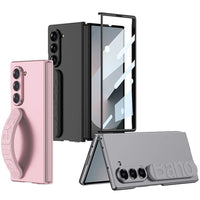 Portable Silicone Wristband Case with Anti-Fingerprint Protection & Tempered Glass for Samsung Galaxy Z Fold 6