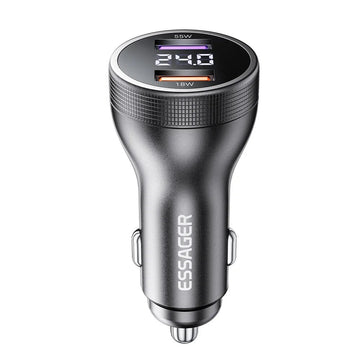 Essager 73W Car Charger with Dual USB Ports