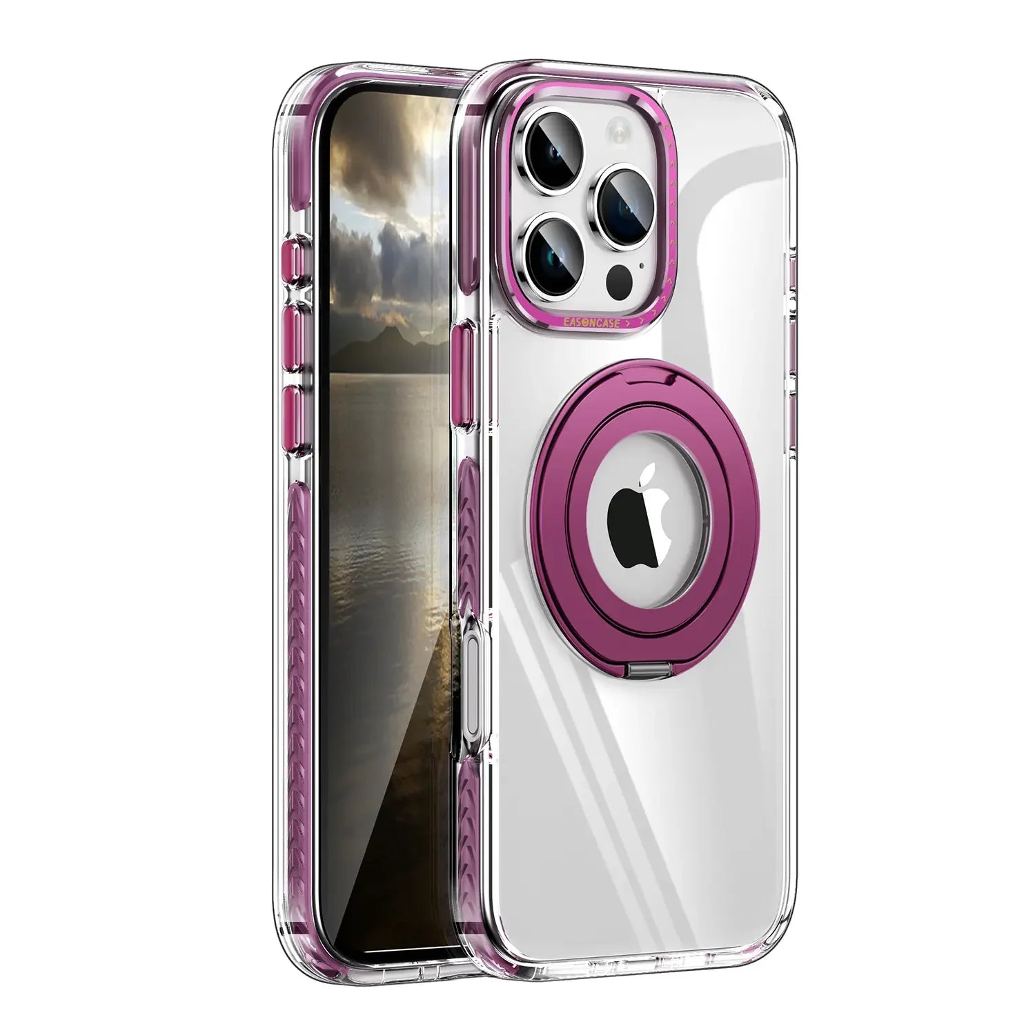 Protective Shockproof Case with Magnetic Ring Holder for iPhone 16 Series