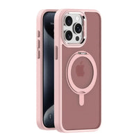 Frosted Magnetic Rotating Bracket Case for iPhone 16 Series