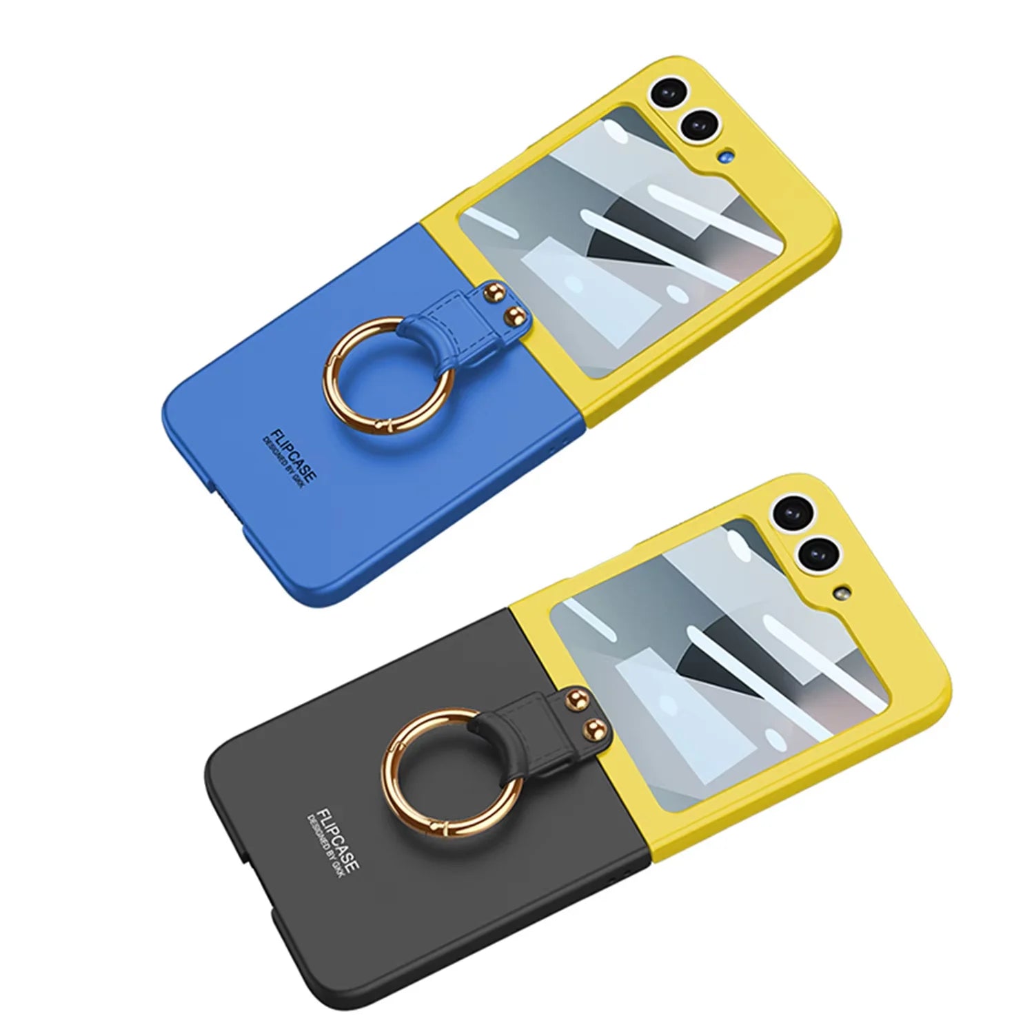 Fashion Contrast Color Case with Built-in Screen Protector for Samsung Galaxy Z Flip 6