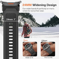 Soft Silicone Rubber Sports Band for Samsung Galaxy Watch Ultra