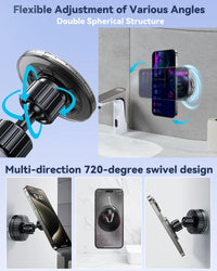 720° Rotating Magnetic Vacuum Phone Stand