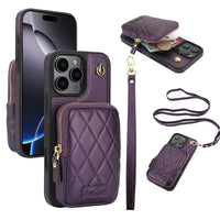 iPhone 15 Crossbody Wallet Case with Lanyard for Hands-Free Convenience