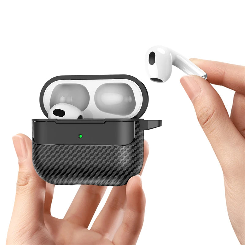 Fiber Texture Shockproof Case for AirPods Models