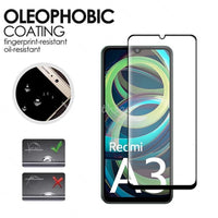 Full Cover Tempered Glass Screen Protector and Camera Film for Xiaomi Redmi A3X