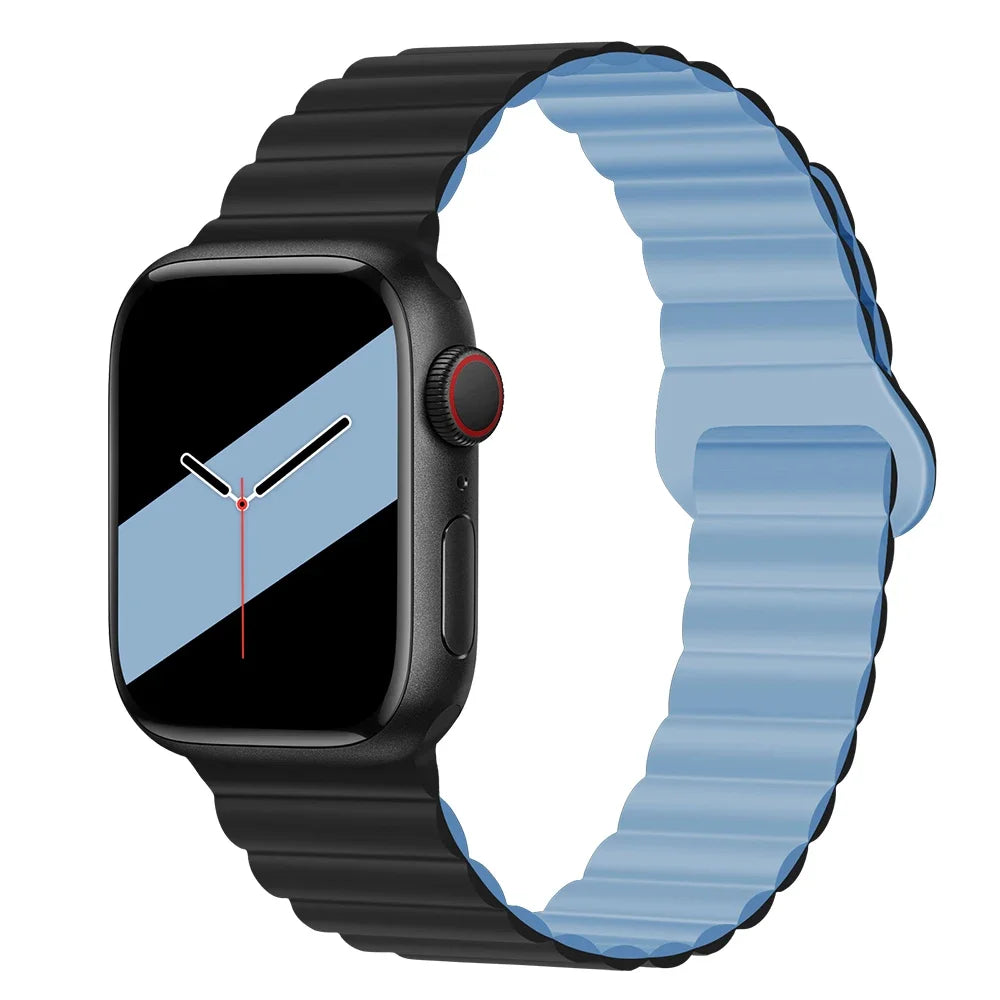 Lightweight Silicone Magnetic Band for Apple Watch