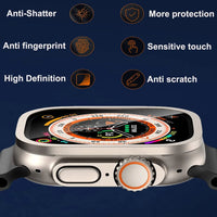 Tempered Glass and Metal Bumper Set for Apple Watch Ultra 2