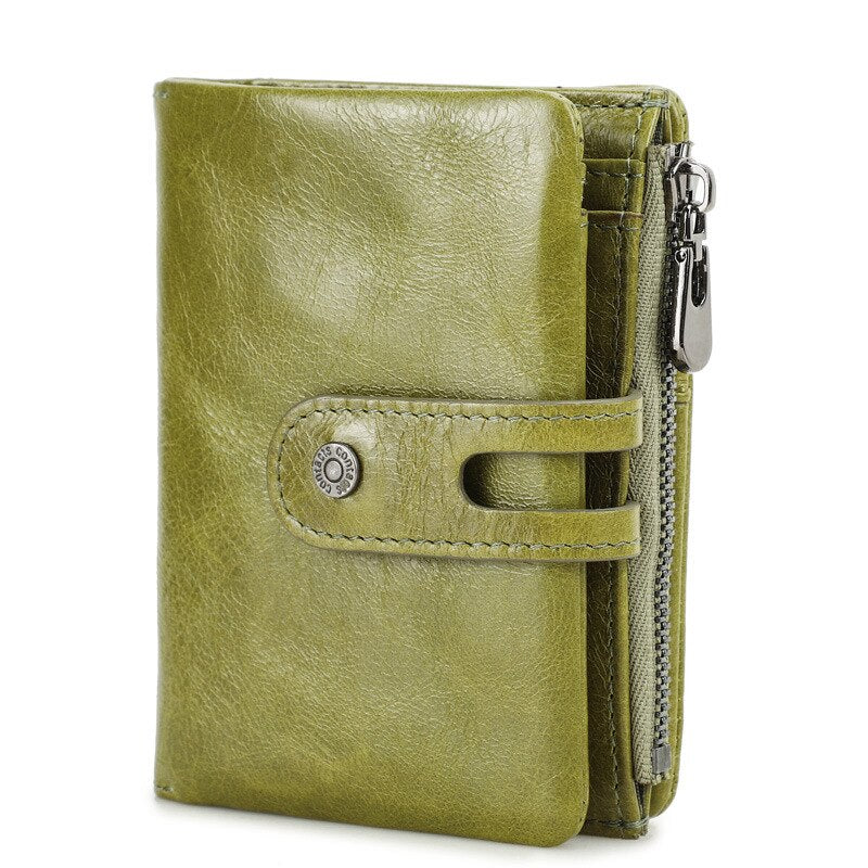 YKSOM RFID Luxury Genuine Leather AirTag Wallet