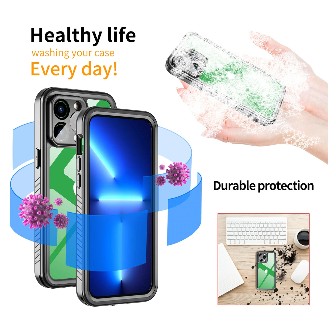 IP68 Tested Underwater Waterproof Case for iPhone 15 Series - Ultimate Protection